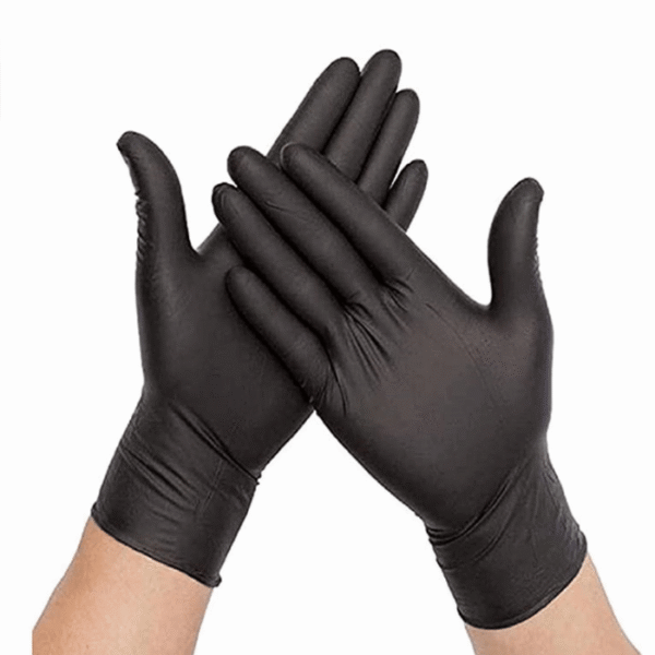Gants en Nitrile Noir – Boîte de 100 Gants Jetables