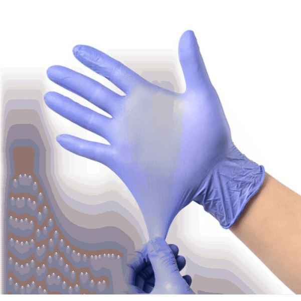 Gants en Nitrile Bleu – Boite de 100 Gants Jetables