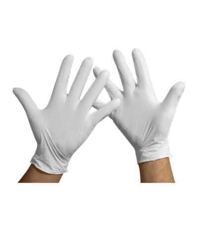 Gants d’examen en latex – Couleur blanche – Usage médical et professionnel