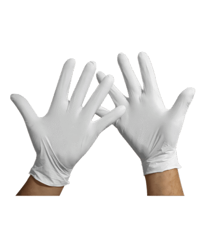 Gants d’examen en latex – Couleur blanche – Usage médical et professionnel