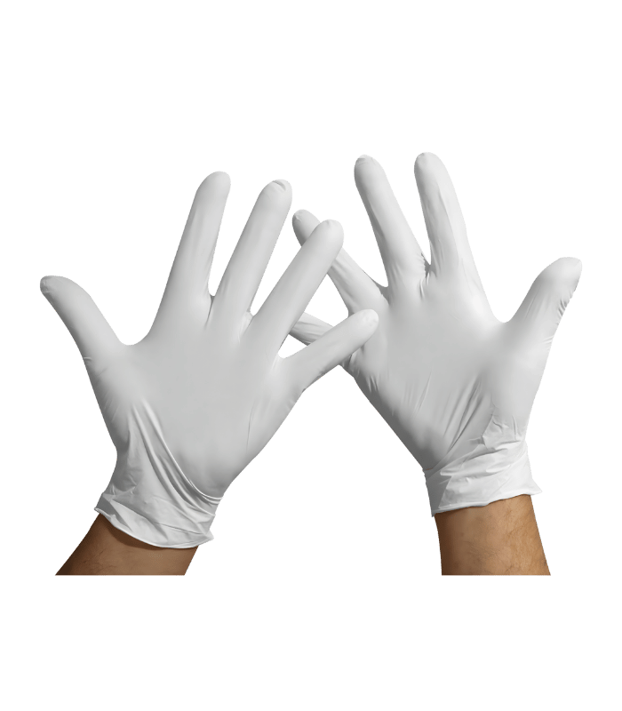 Gants d’examen en latex – Couleur blanche – Usage médical et professionnel