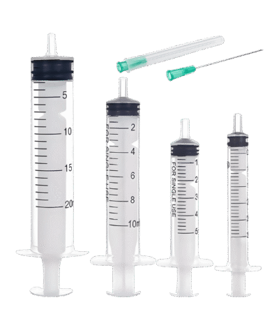 Seringue stérile 2,5 cc / 5 cc / 10 cc / 20 cc – Usage médical