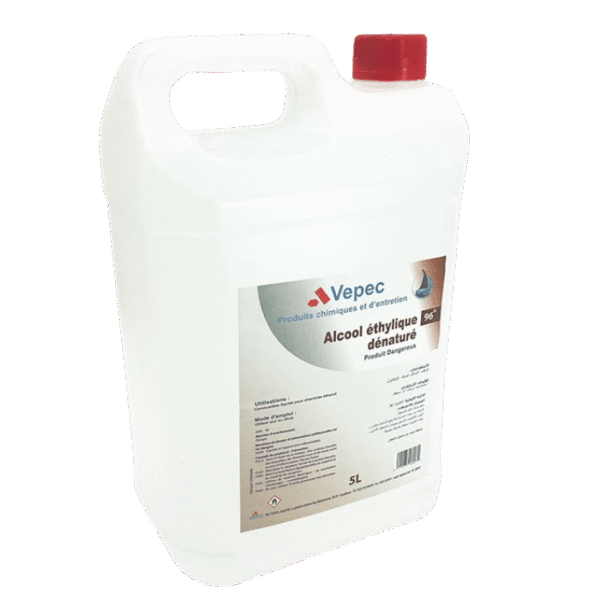 Alcool éthylique 96° 5 Litres