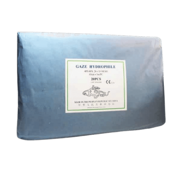 Gaze Hydrophile – Paquet de 20 Pièces (Qualité Médicale)