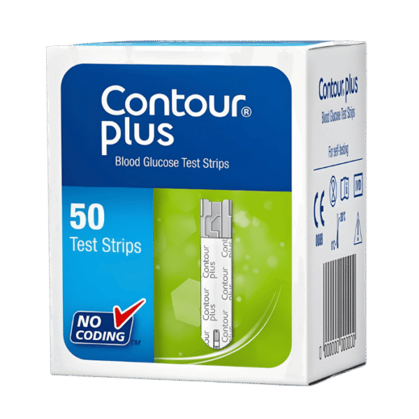 Bandelettes de Glycémie Contour Plus – Boîte de 50 Tests