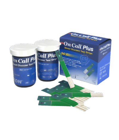 Bandelettes de Glycémie On Call Plus – Boîte de 50 Tests