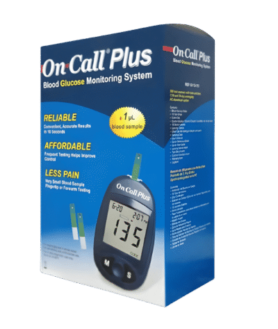 Lecteur de Glycémie On Call Plus – Kit Complet de Surveillance