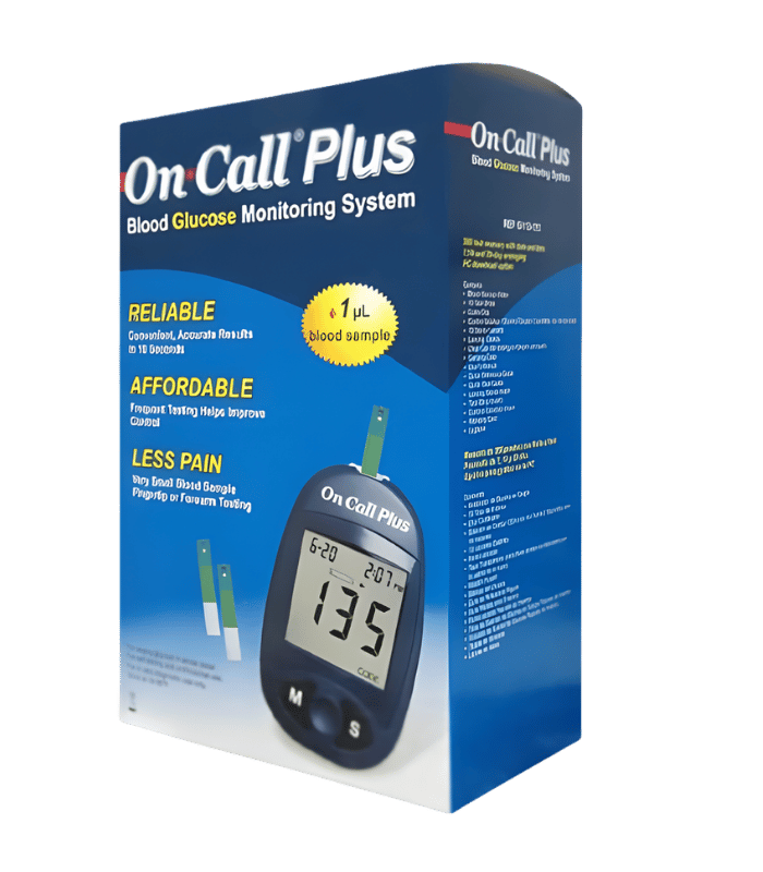 Lecteur de Glycémie On Call Plus – Kit Complet de Surveillance