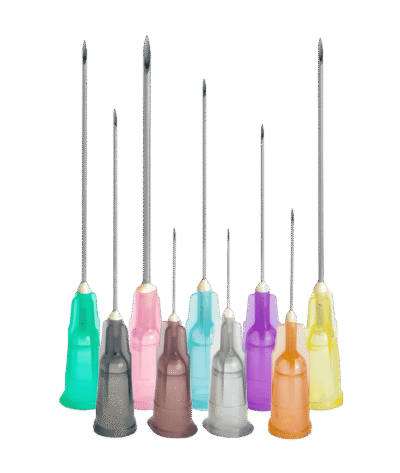 Aiguilles hypodermiques 18G – 20G – 25G – 27G – 30G – 32G
