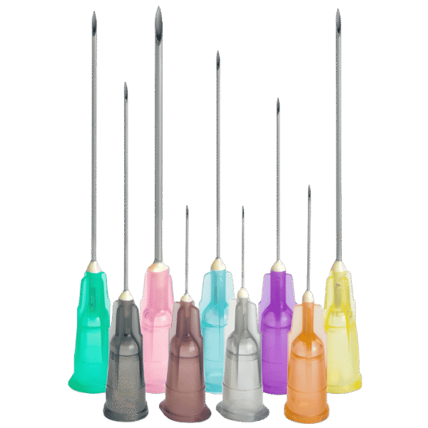 Aiguilles hypodermiques 18G – 20G – 25G – 27G – 30G – 32G
